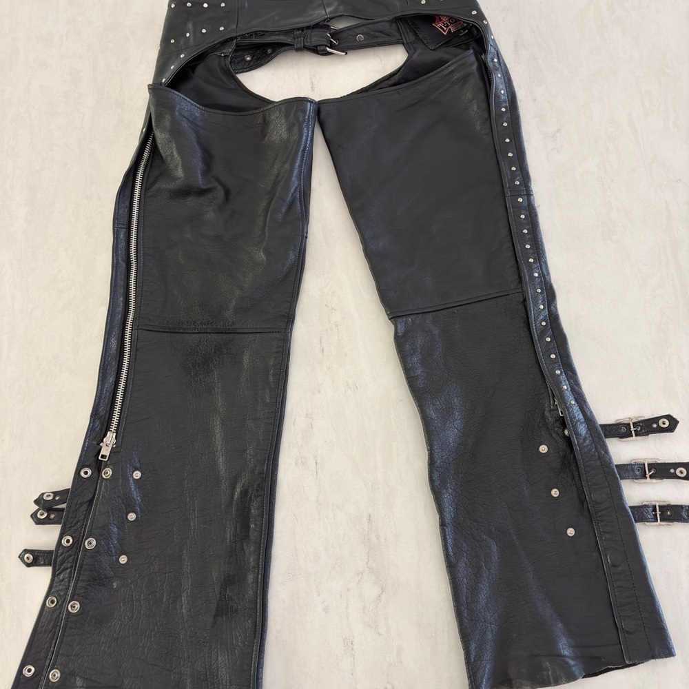 Motorcycle Leather Chaps